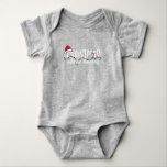 Matching Family String Lights Santa Hat Christmas Baby Bodysuit<br><div class="desc">This Holiday Season,  encourage your family to wear matching shirts with our collection of cute designs that can be personalised with a name. Pick your favourite colour and shirt style before you add them to your cart. 🎄</div>