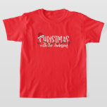 Matching Family String Lights Santa Hat Christmas T-Shirt<br><div class="desc">This Holiday Season,  encourage your family to wear matching shirts with our collection of cute designs that can be personalised with a name. Pick your favourite colour and shirt style before you add them to your cart. 🎄</div>