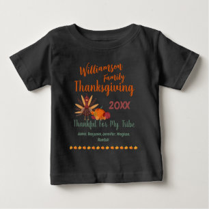 Matching Family Thanksgiving Outfits Names Year Baby T-Shirt