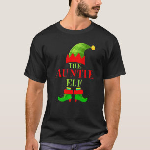 Matching Family The Auntie Elf Christmas Pj Group T-Shirt