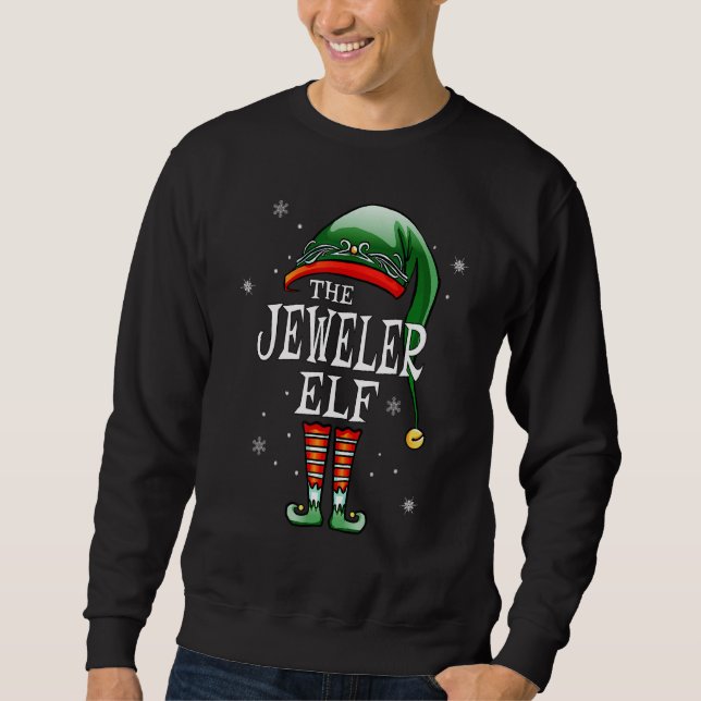 Matching Family The Jeweller Elf Christmas Sweatshirt (Front)