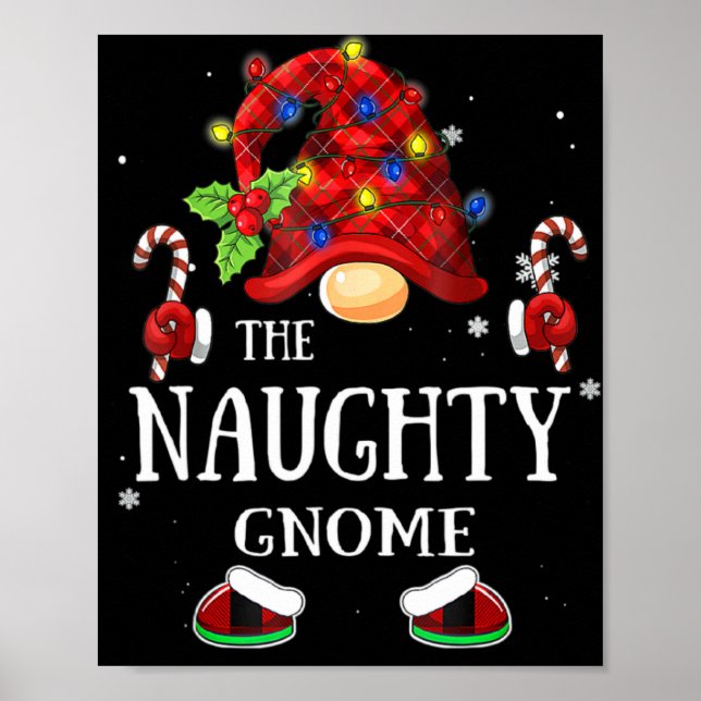 Matching Family The Naughty Gnome Christmas Group  Poster (Front)