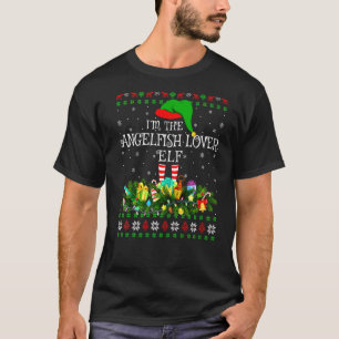 Matching Family Ugly I'm The Angelfish Elf Christm T-Shirt