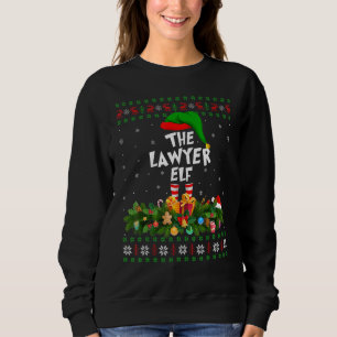 Matching Family Ugly The Lawyer Elf Christmas Sweatshirt