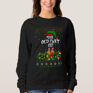 Matching Family Ugly The Old Fart Elf Christmas Sweatshirt