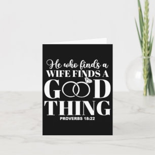 Matching Family Vacation 2023 He Who Finds A Wife  Card