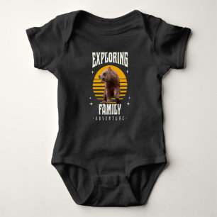 Matching Family Vacation Bear Adventure Style Baby Bodysuit