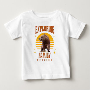 Matching Family Vacation Bear Adventure Style Baby T-Shirt