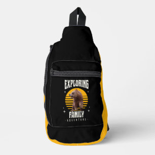 Matching Family Vacation Bear Adventure Style Sling Bag