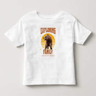 Matching Family Vacation Bear Adventure Style Toddler T-Shirt