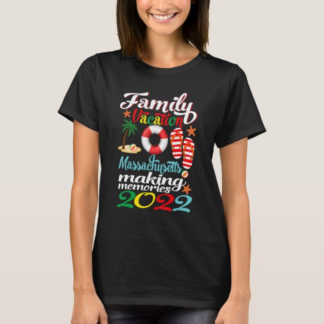 Matching Family Vacation Massachusetts Making Memo T-Shirt (Front)