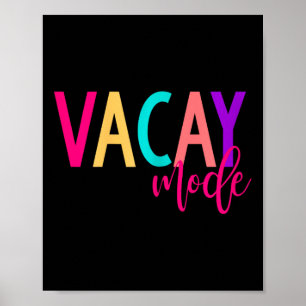 Matching Family Vacation Shirts Vacay Mode Summer Poster