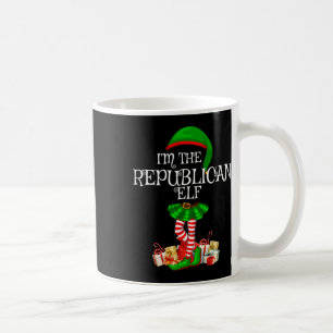 Matching Family Women Girls I'm The Republican Elf Coffee Mug