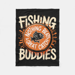 Matching Fishing Buddies Team Fisherman Friends Ch Fleece Blanket