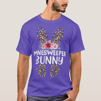 Matching Funny Leopard Print Bunny Minesweeper Eas T-Shirt
