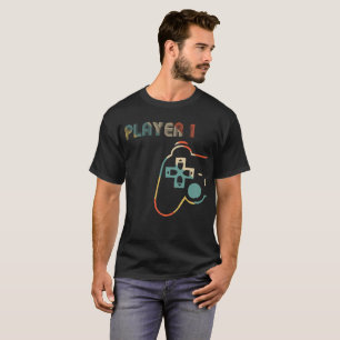Matching Gamer Couple Player 1 Player 2 T-Shirt