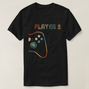 Matching Gamer Couple Player 1 Player 2 T-Shirt