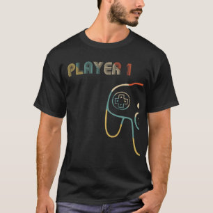 Matching Gamer Couple Player 1 Player 2 T-Shirt