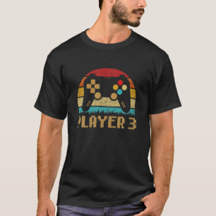 Matching Gamer Player 1,2,3 Dad, Mum T-Shirt