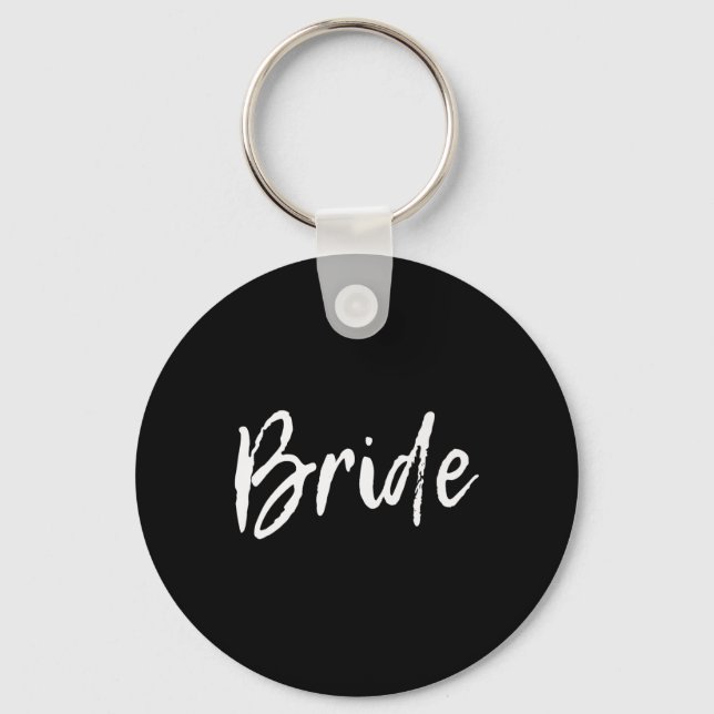 Matching Getting Ready Bride &amp; Groom Wedding B Key Ring (Front)