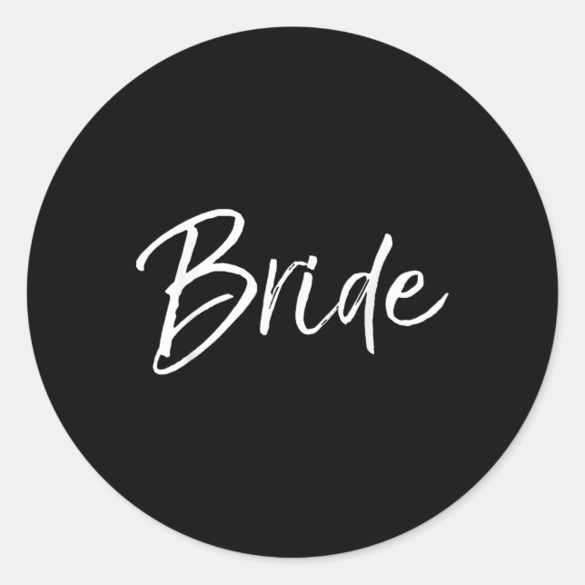 Matching Getting Ready Bride &amp; Groom Wedding G Classic Round Sticker (Front)