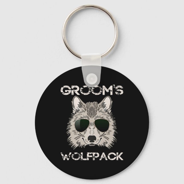 Matching Getting Ready Bride &amp; Groom Wedding-w Key Ring (Front)