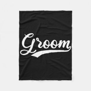 Matching Getting Ready Bride And Groom Wedding Gro Fleece Blanket