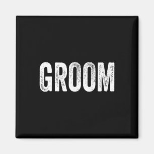 Matching Getting Ready Bride And Groom Wedding Gro Magnet