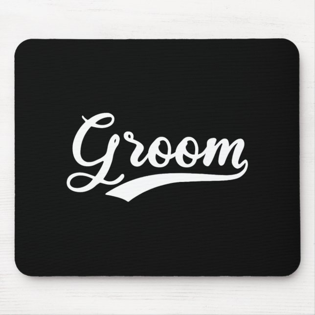 Matching Getting Ready Bride And Groom Wedding Gro Mouse Pad (Front)