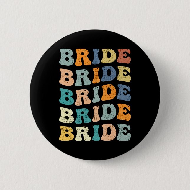 Matching Getting Ready Bride And Groom Wedding Mat 6 Cm Round Badge (Front)