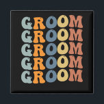 Matching Getting Ready Bride & Groom Wedding Groom Magnet<br><div class="desc">Matching Getting Ready Bride & Groom Wedding Groom</div>