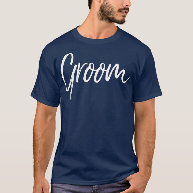 Matching Getting Ready Bride  Groom Wedding T-Shirt (Front)