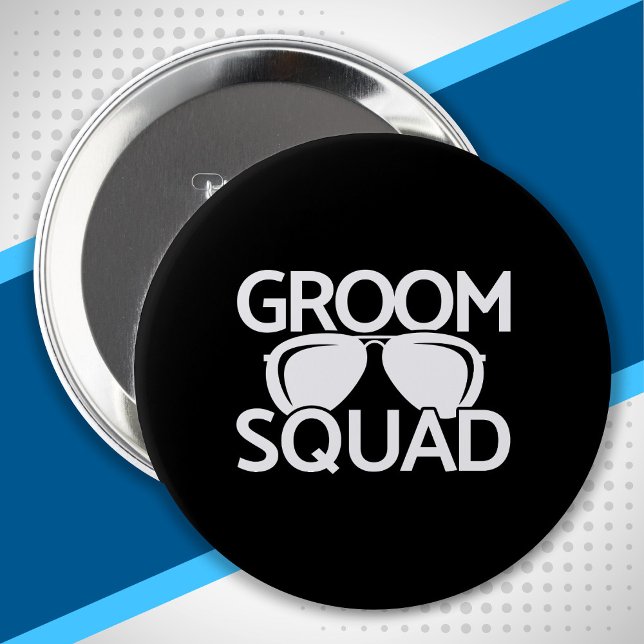 Matching Groomsman Group Bachelor Party Squad 10 Cm Round Badge (Creator Uploaded)