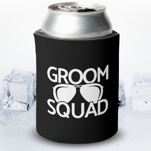 Matching Groomsman Group Bachelor Party Squad Can Cooler