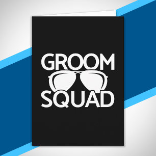 Matching Groomsman Group Bachelor Party Squad Card