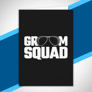 Matching Groomsman Group Squad Bachelor Party Card