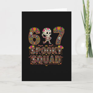 Matching Group Dia De Los Muertos Skeleton 67 Six  Card
