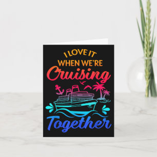 Matching Group Family Cruise Squad 2025 I Love It  Card
