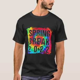 Matching Group Spring Break 2022 Vintage Tie Dye G T-Shirt