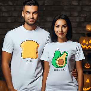 Matching Halloween couple costume avocado toast T-Shirt