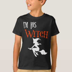 Matching Halloween I'm His Witch_i'm Her Boo Coupl T-Shirt