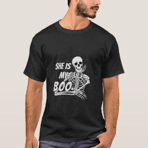 Matching Halloween Pajama Couples She s My Boo Sku T-Shirt