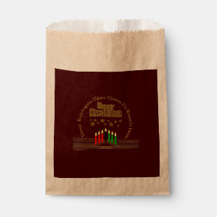 Matching Happy Kwanzaa Seven Principles Favour Bag