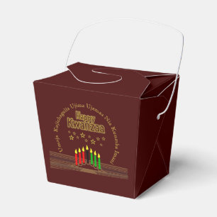 Matching Happy Kwanzaa Seven Principles Favour Box