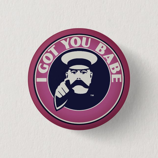 Matching his and hers button badge. (Front)