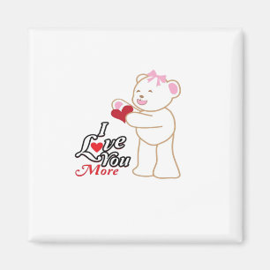 Matching Honeymoon Love You More Couple Style Magnet