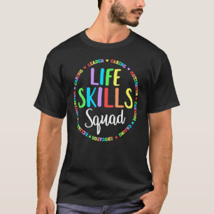 Matching Life Skills Squad Teacher Special Ed Sped T-Shirt