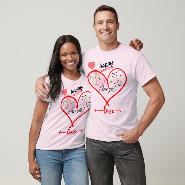 Matching Love Couple T-Shirts Set valentine2024 (Unisex)