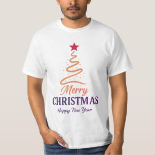Matching Minimal Christmas Value Tee USA