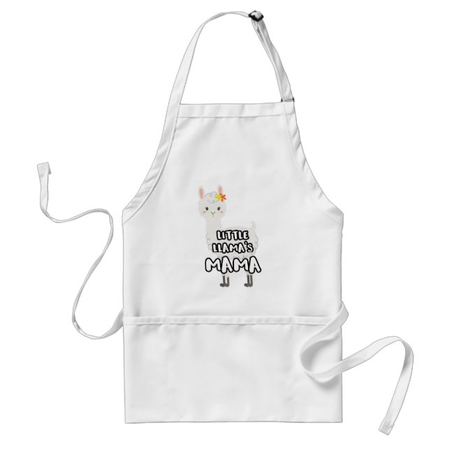 Matching Mother Daughter Little Llamas Mama Standard Apron (Front)